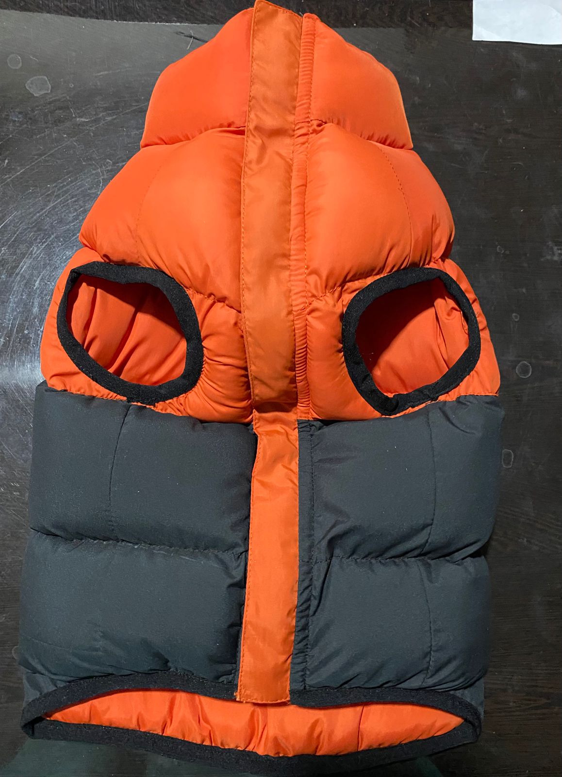 Warm wind proof red-black dog jacket