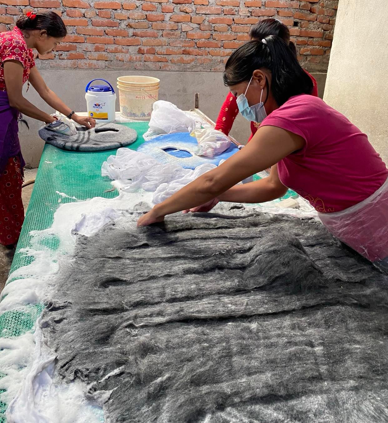 Master weaver at work
