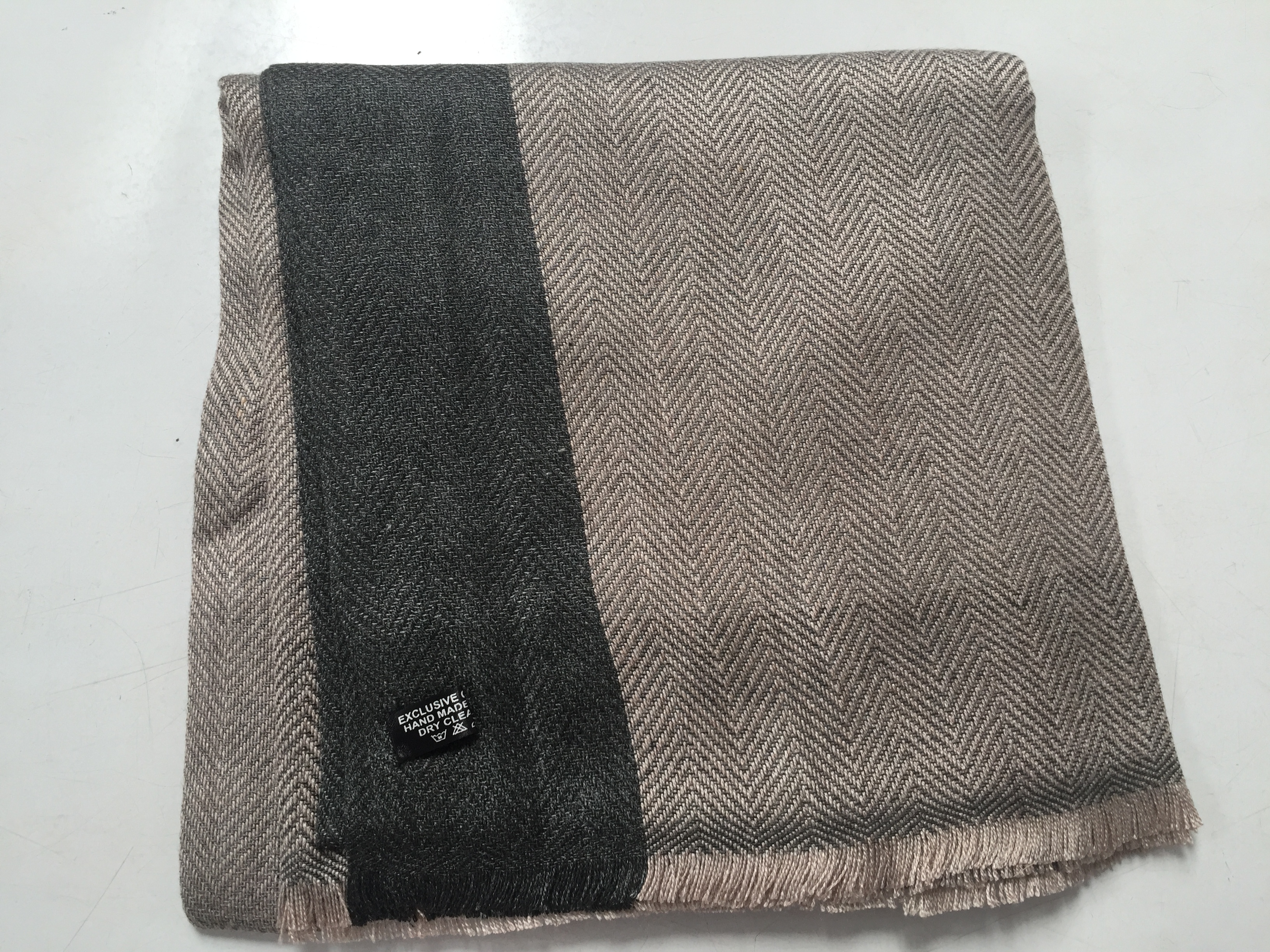 100% Cashmere Stripe Stole